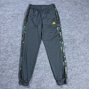 Adidas Track Pants Mens Small Gray Camo 3-Stripes Primegreen Joggers H48440
